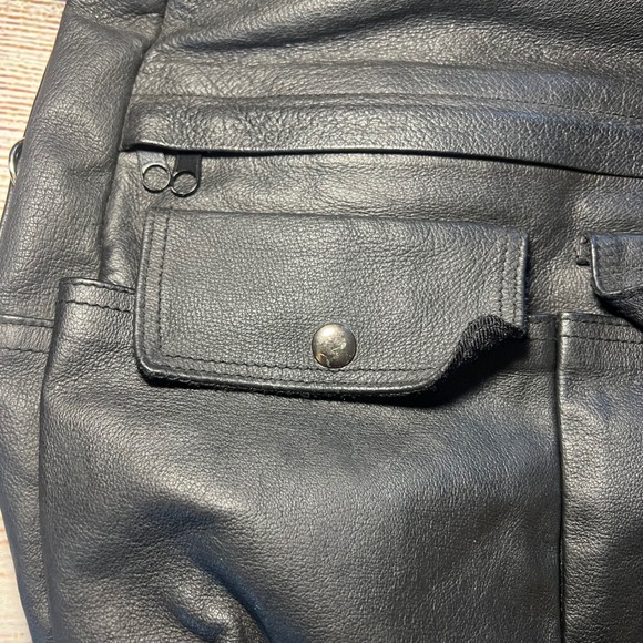 Black Leather Backpack main image 8